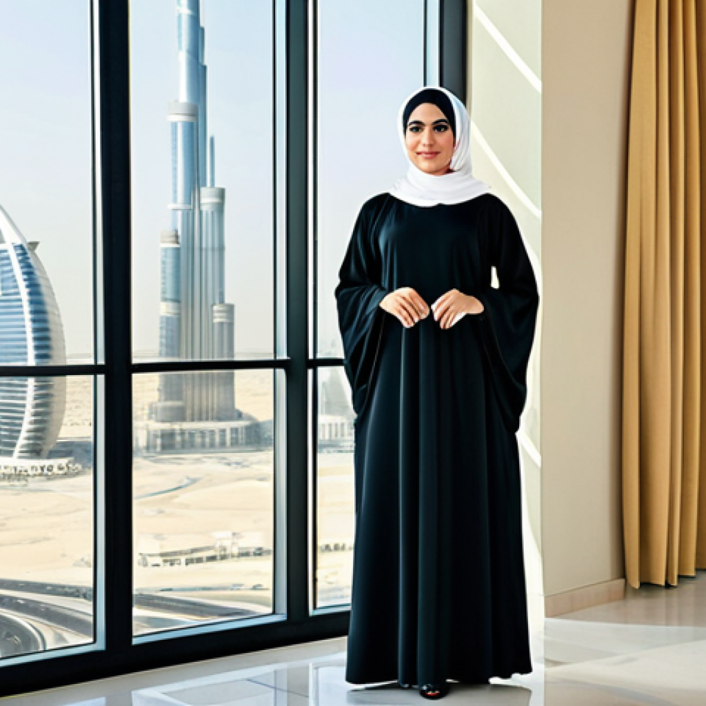 멀티모달 학습을 위한 커뮤니티 활성화 방안 - **
A professional Arab businesswoman in a modern, modest abaya (fully clothed), standing confidentl...