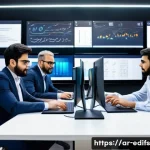 Home 20 멀티모달 학습의 성과 측정 방법 - A sophisticated, modern workspace featuring a diverse team of Middle Eastern data scientists and AI ...